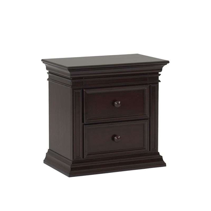 Baby Cache Vienna 2 Drawer Nightstand Espresso