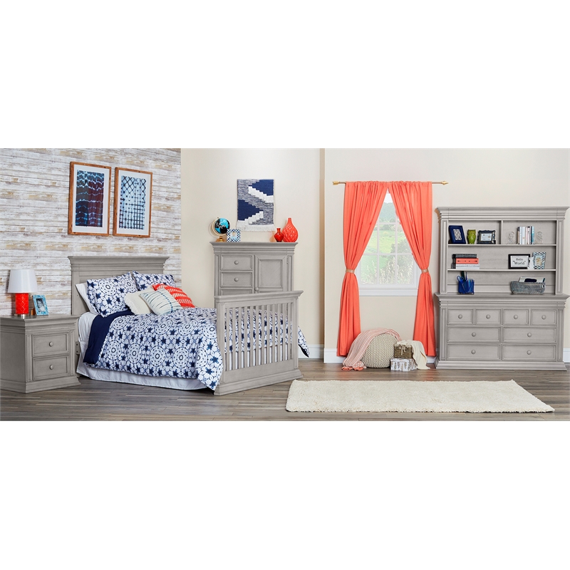 Baby Cache Vienna 4-in-1 Convertible Crib Ash Gray