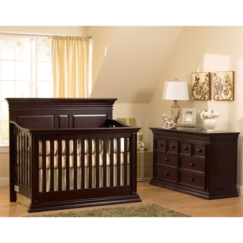 Baby Cache Vienna 4-in-1 Convertible Crib Espresso