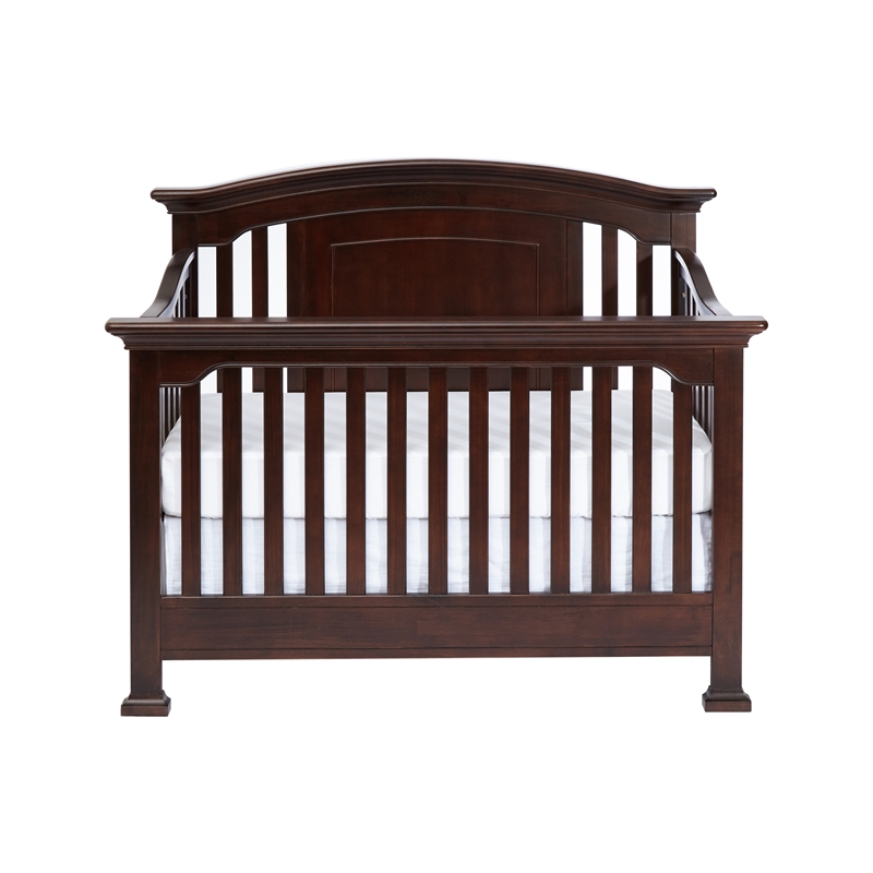 Centennial Medford Traditional Wood 4-in-1 Convertible Crib in Espresso