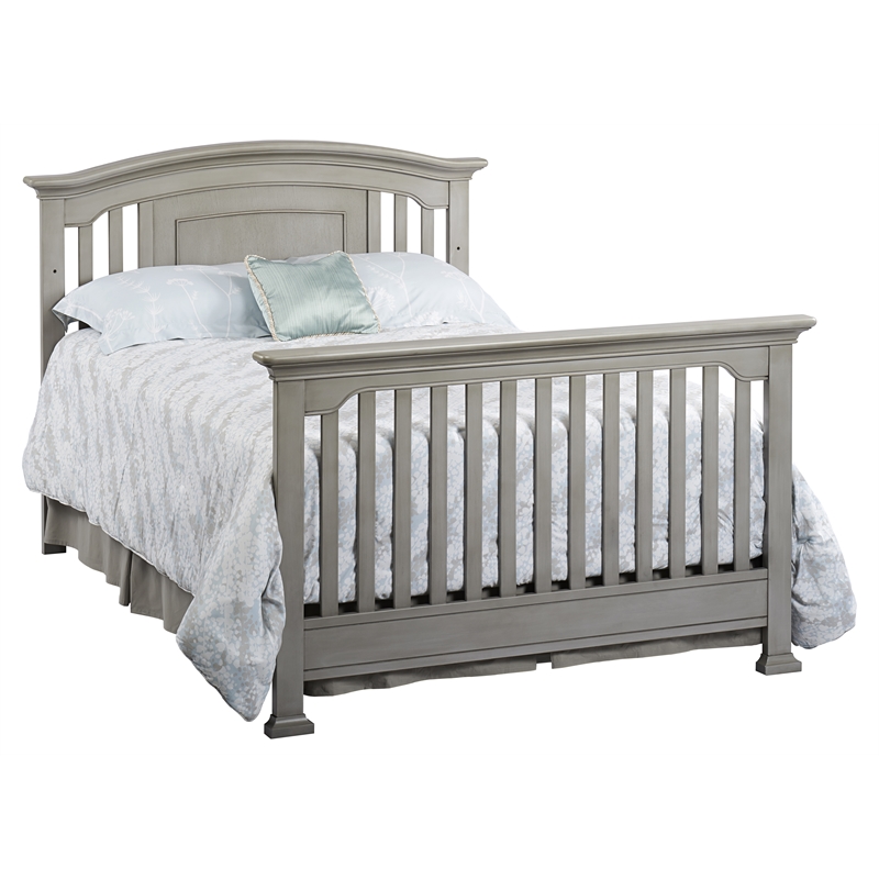 Centennial Medford Traditional Wood Full Bed Conversion Kit in Vintage Gray