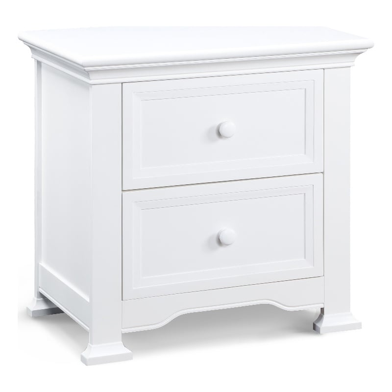 Centennial Medford Traditional Wood Nightstand in White Finish
