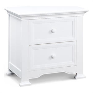 centennial medford traditional wood nightstand in white finish