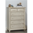 Kingsley Sedona 6-Drawer Traditional Wood Chest in Vintage Ivory