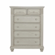Kingsley Sedona 6-Drawer Traditional Wood Chest in Vintage Ivory
