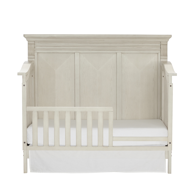 Kingsley Sedona Traditional Wood Toddler Guard Rail in Vintage Ivory