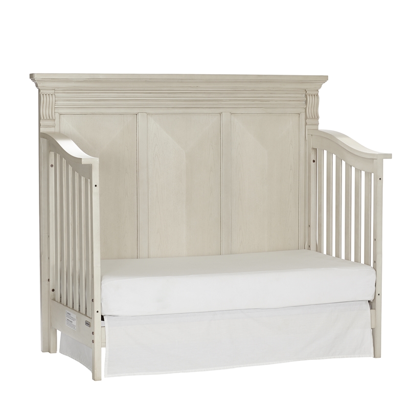 Kingsley Sedona Traditional Wood Toddler Guard Rail in Vintage Ivory