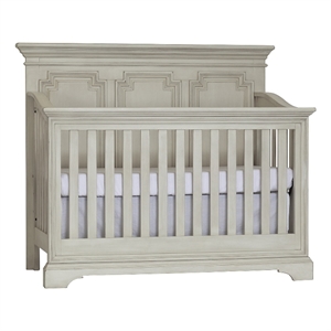 kingsley amherst traditional wood 4-in-1 crib in antique white