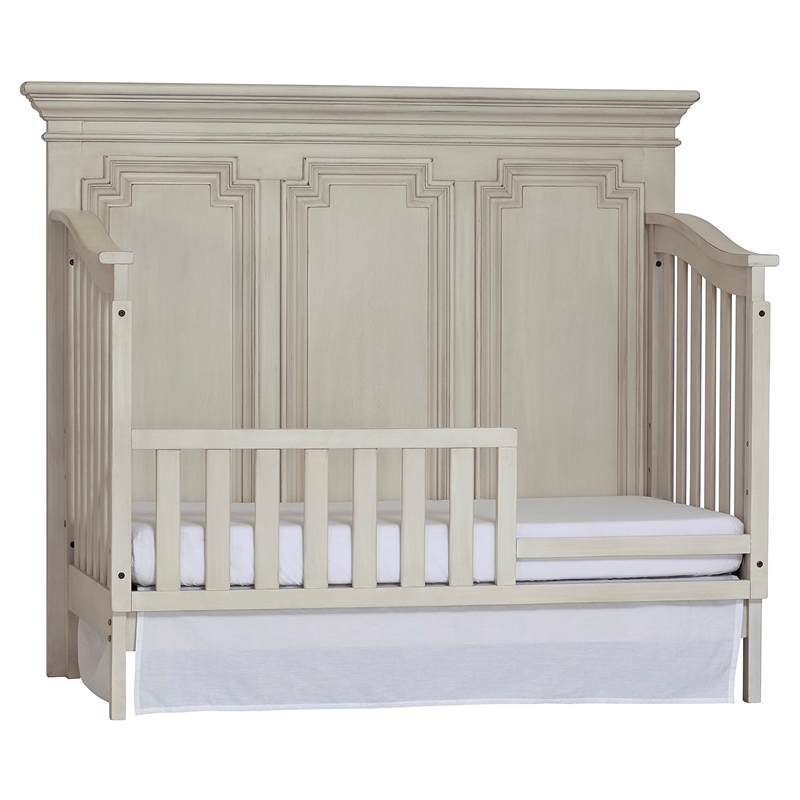 Kingsley Amherst Traditional Wood Toddler Guard Rail in Antique White