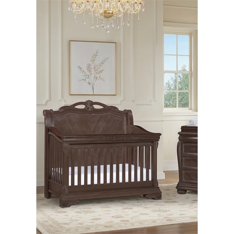 Kingsley Wessex 4-in-1 Convertible Crib Euro Truffle