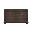 Kingsley Wessex 7 Drawer Double Dresser Euro Truffle