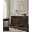 Kingsley Wessex 7 Drawer Double Dresser Euro Truffle