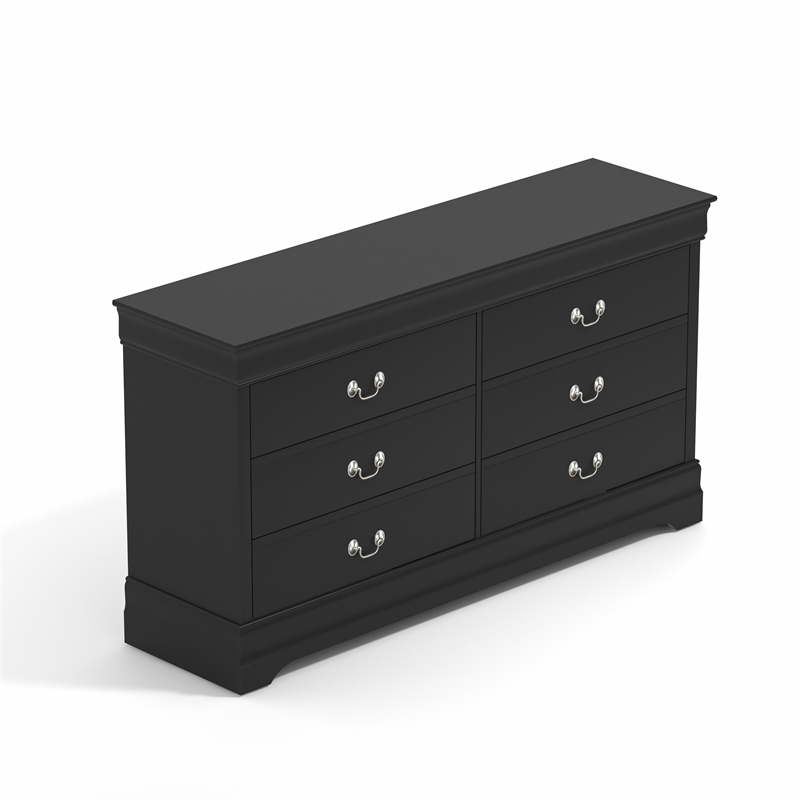 Ireton 6Drawer Black Dresser with Ultra Fast Assembly Cymax Business