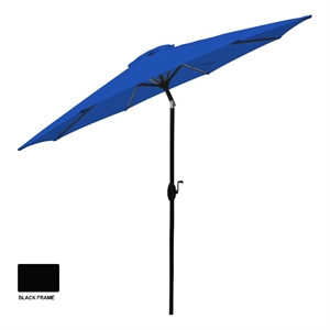bond 9' aluminum market umbrella - tahoe blue
