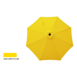 bond 9' aluminum market umbrella - sunflower yellow