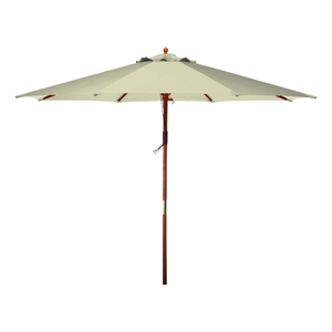 bond 9' outdoor patio market umbrella - natural