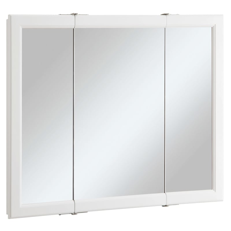 Wyndham 36-Inch Wood Medicine Cabinet in White