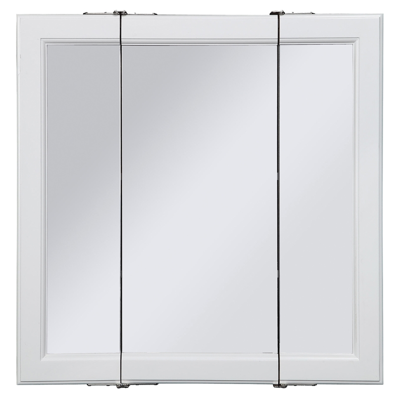 Wyndham 36-Inch Wood Medicine Cabinet in White