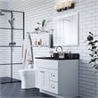 Wyndham 36-Inch Wood Medicine Cabinet in White