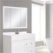 Wyndham 36-Inch Wood Medicine Cabinet in White