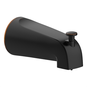 Slip-On Metal Tub Diverter Spout in Oil-Rubbed Bronze