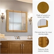 Claremont Wood Medicine Cabinet in Honey Oak 30-Inch