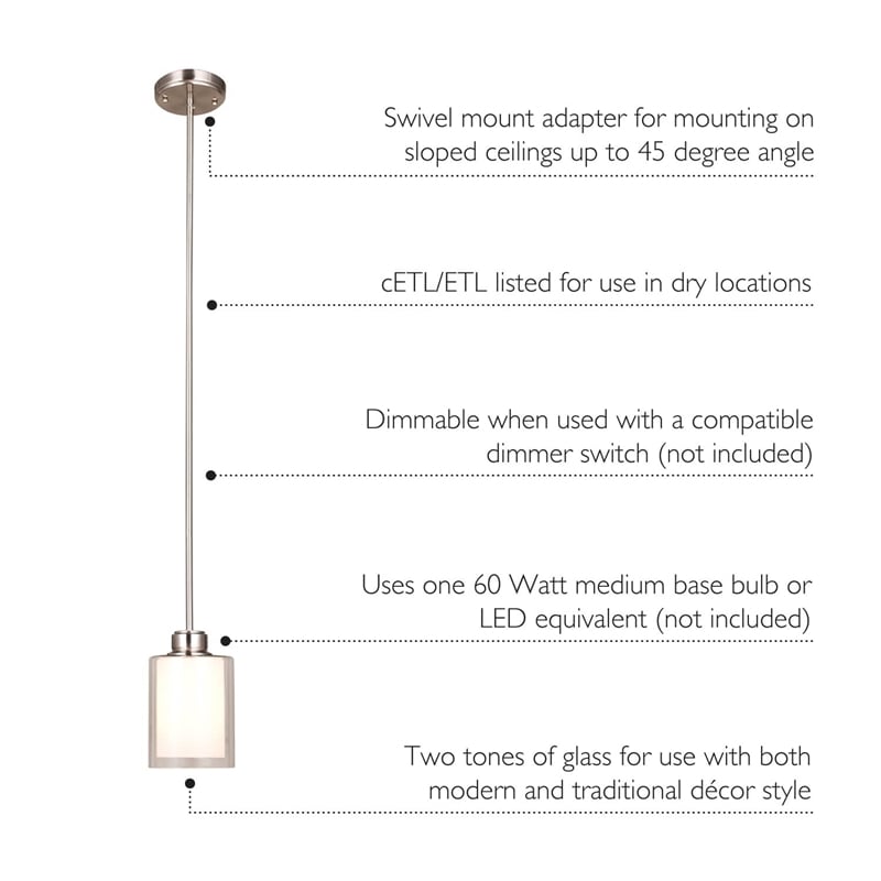 Olso Stainless Steel Chandelier in Satin Silver Nickel 3-Light