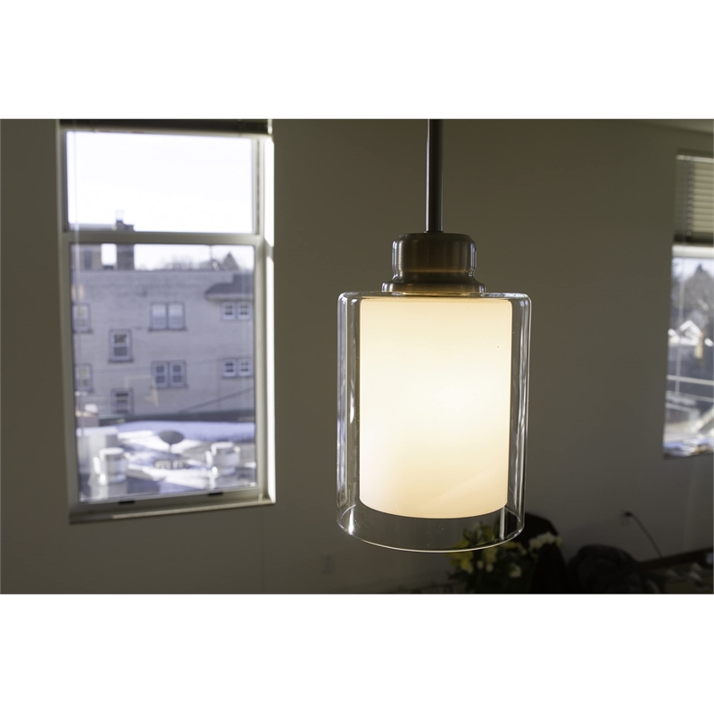 Olso Stainless Steel Chandelier in Satin Silver Nickel 3-Light