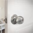 Brass Ball Silver Satin Nickel Keyed Entry Door Knob