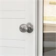 Brass Ball Silver Satin Nickel Keyed Entry Door Knob