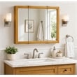 Claremont Wood Medicine Cabinet in Honey Oak 36-Inch