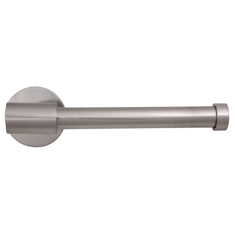 Graz Modern Silver Metal Toilet Paper Holder in Satin Nickel