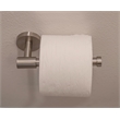 Graz Modern Silver Metal Toilet Paper Holder in Satin Nickel