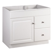 Wyndham 36-Inch Bathroom Wood Vanity Without Top in White