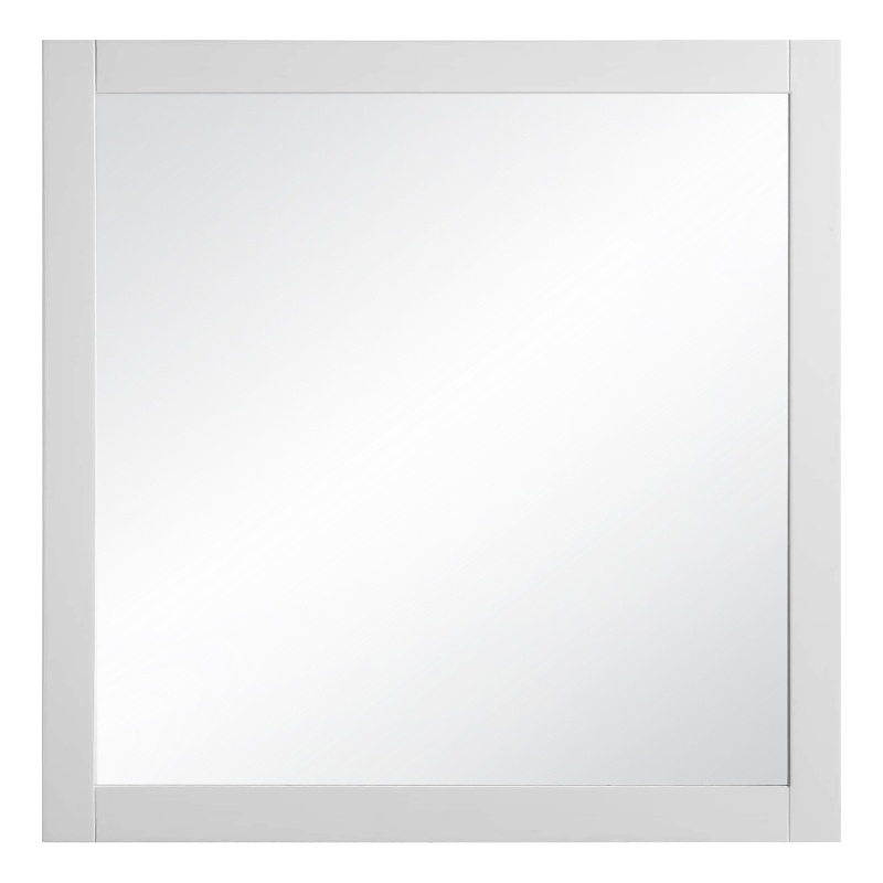 Shorewood Wall Mounted Bathroom Vanity Decorative Mirror 30-Inch in White