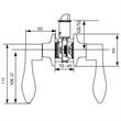 Stratford Passage Metal Hall and Closet Door Lever in Oil-Rubbed Bronze