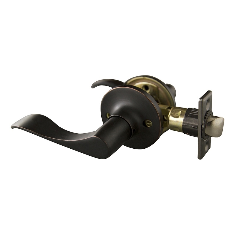 Stratford Passage Metal Hall and Closet Door Lever in Oil-Rubbed Bronze