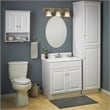 Wyndham 24-Inch Unassembled Bathroom Wood Vanity Without Top in White