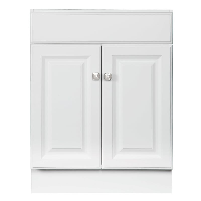 Wyndham 24-Inch Unassembled Bathroom Wood Vanity Without Top in White