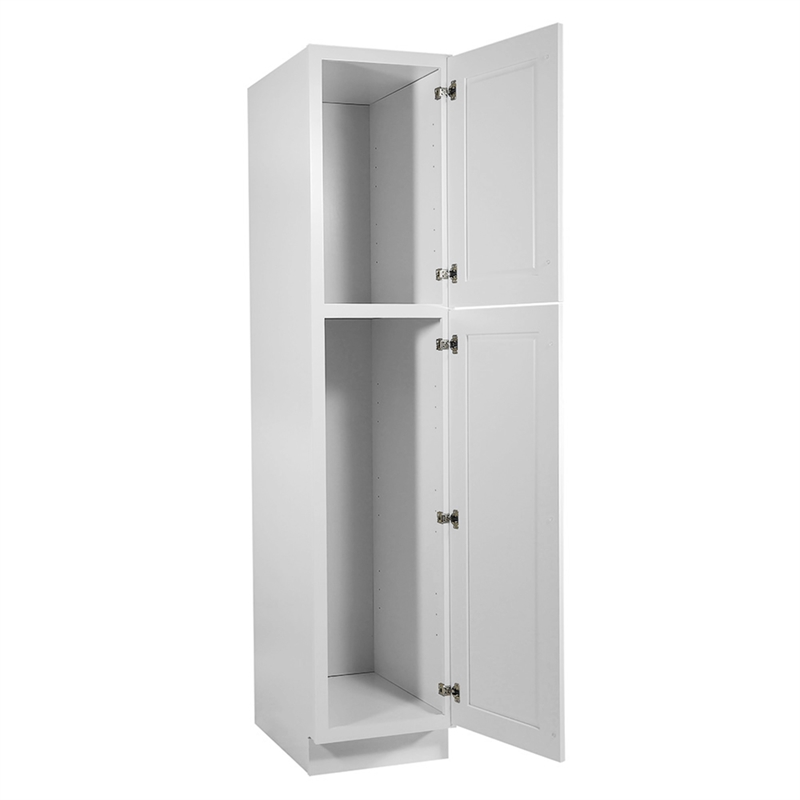 Brookings Ready to Assemble Wood Cabinet in White 18-Inch by 24-Inch by 84-Inch