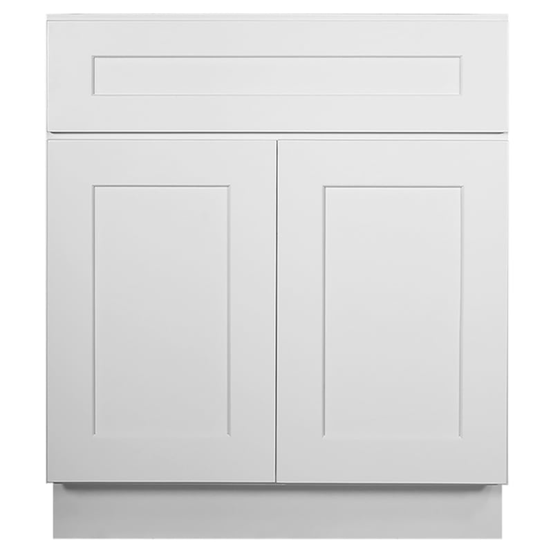 Brookings Ready to Assemble Wood Cabinet in White 30 x 24 x 34.5 Inches