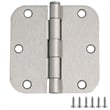 3.5-Inch Stainless Steel Door Hinges in Silver Satin Nickel 10-Pack