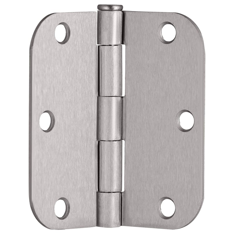 3.5-Inch Stainless Steel Door Hinges in Silver Satin Nickel 10-Pack