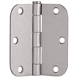 3.5-Inch Stainless Steel Door Hinges in Silver Satin Nickel 10-Pack