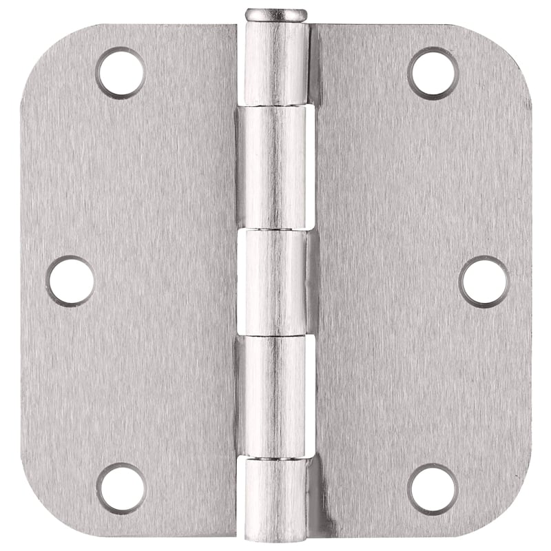 3.5-Inch Stainless Steel Door Hinges in Silver Satin Nickel 10-Pack
