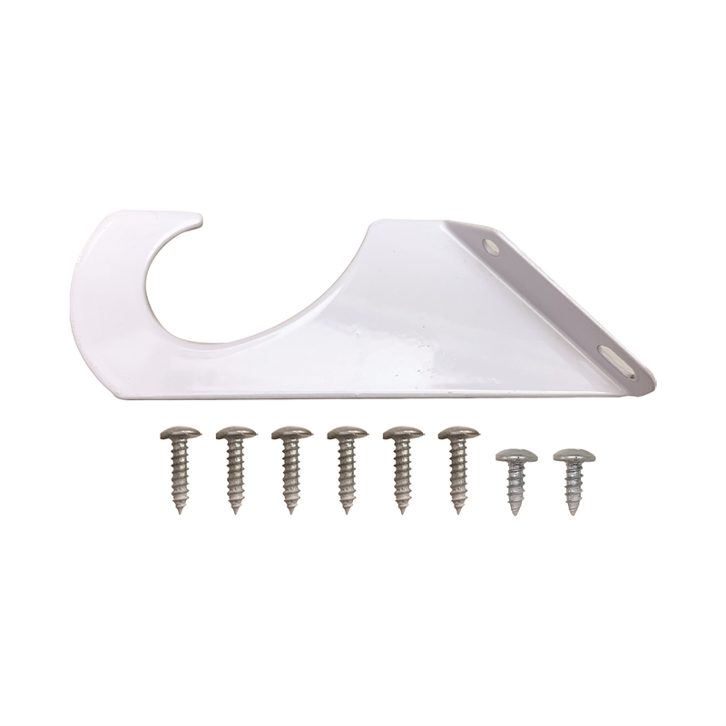 Adjustable Stainless Steel Closet Rod in White 72-Inch to 120-Inch