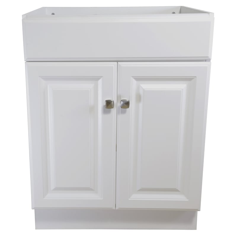 Wyndham 24-Inch Bathroom Wood Vanity Without Top in White