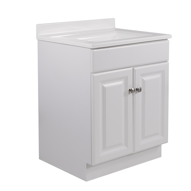 Wyndham 24-Inch Bathroom Wood Vanity Without Top in White