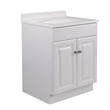 Wyndham 24-Inch Bathroom Wood Vanity Without Top in White