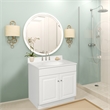Wyndham 24-Inch Bathroom Wood Vanity Without Top in White